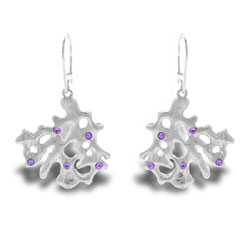 Sapphire Coral Earrings by Cheeky Monkey