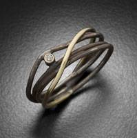 Gold, Silver & Diamond Ring by Randi Chervitz Gold, Silver & Diamond Ring by Randi Chervitz