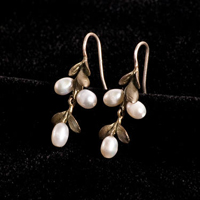 Boxwood Earrings by Michael Michaud