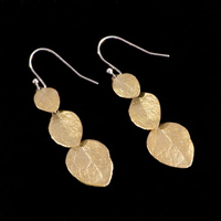 Irish Thorn Leaf Earrings by Michael Michaud