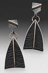 Silver and resin earring by Eileen Sutton Silver and resin earring by Eileen Sutton