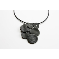 Porcelain Disc Necklace b Klara Borbas