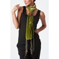 Velvet Canterbury Bells Scarf by Giselle Shepatin