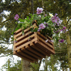 Hanging Cedar Basket by Andrews Reclaimed