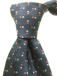 Blue Italian Silk Woven Tie by Eskandari