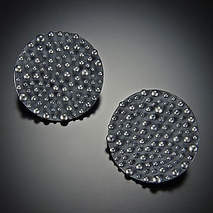 Dahlia Kanner Bumpy Disc Earrings