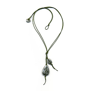 Kathleen Lamberti 2 Woven Stones Necklace