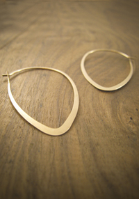 Gold Hoop Earrings by Melissa Joy Manning Gold Hoop Earrings by Melissa Joy Manning