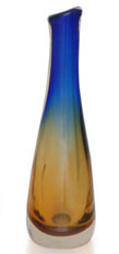 See larger view of this hand blown vase by Murano Artisans of Brazil Hand blown art glass vase by Murano Artisans of Brazil