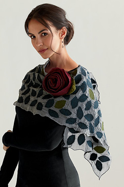Silk and Wool Scarf by Elizabeth Rubidge