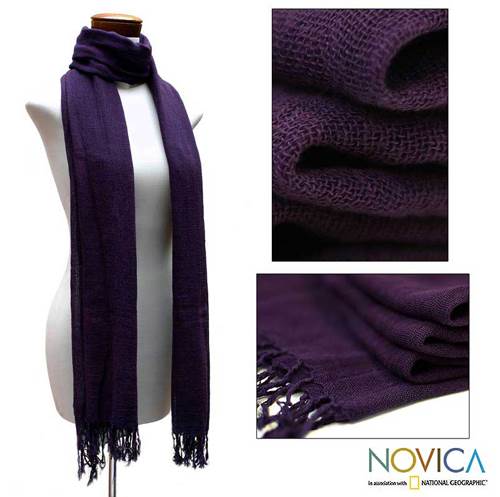 Cotton scarf Timeless Purple
(Guatemala) Cotton scarf Timeless Purple (Guatemala)