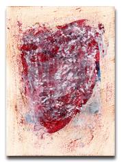Hand Painted Valentine Card by Marina Flournoy