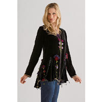Velvet Canterbury Bells Jacket by Giselle Shepatin