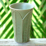 Ceramic vase, 'Forest Leaves' Ceramic vase, 'Forest Leaves'