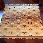 Wool rug, 'Tocapu Earth' (4x6) (Peru) Cerapio Vallejo Area Rugs
