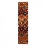 Wool runner, 'Starry Hills' (1x5) (Peru) Cerapio Vallejo Area Rugs