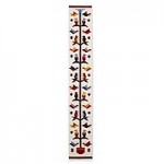 Wool table runner, 'Aves' (Peru) Cerapio Vallejo Area Rugs
