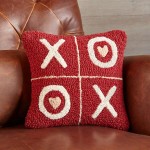 Hooked Pillow XoXO Pillow