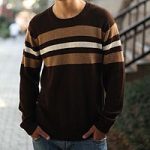 100% alpaca men's sweater, 'Andean Voyage' Alfredo Falcon Sweaters