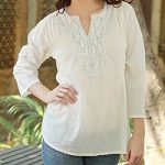 Cotton tunic, 'White Princess' Tunics