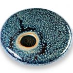 Small Round Ikebana Flower Vase, Starry Night Jeff Peters Vases & Vessels