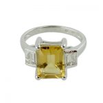 Topaz and citrine ring, 'Jaipur Lady' Rings