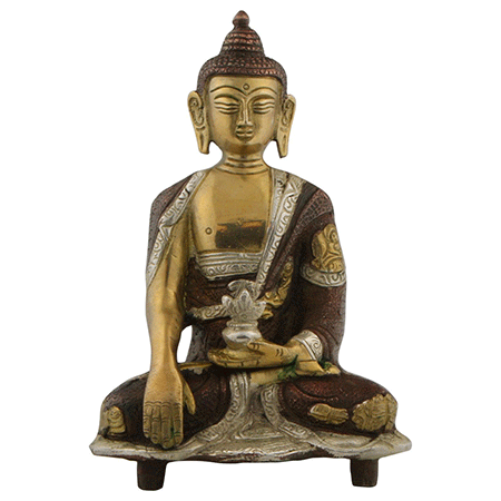 Handmade Seated Buddha in Lotus Position