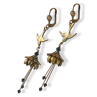 Floral Fairy Earrings : Queen of Hearts