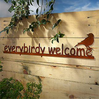 Everybirdy Welcome Outdoor Wall Art