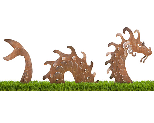 Sea Serpent Garden Sculpture