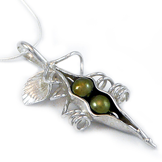 Two Peas in a Pod Necklace