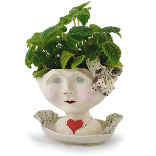Victorian Lovelies Head Planter - Debutante Version