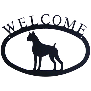 Iron Welcome Sign - Boxer