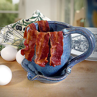 Stoneware Bacon Cooker Mug for Microwave