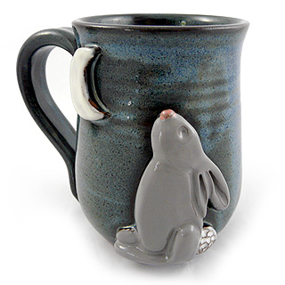 Moon Rabbit Stoneware Mug