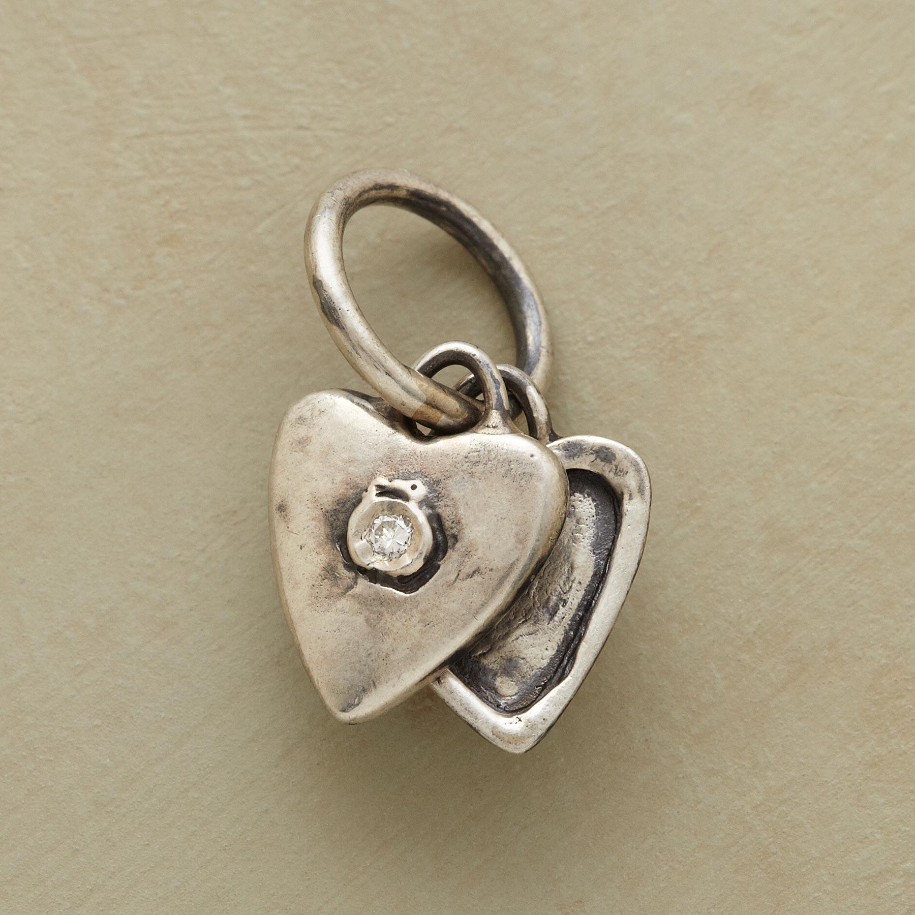 Silver Heart Locket Charm