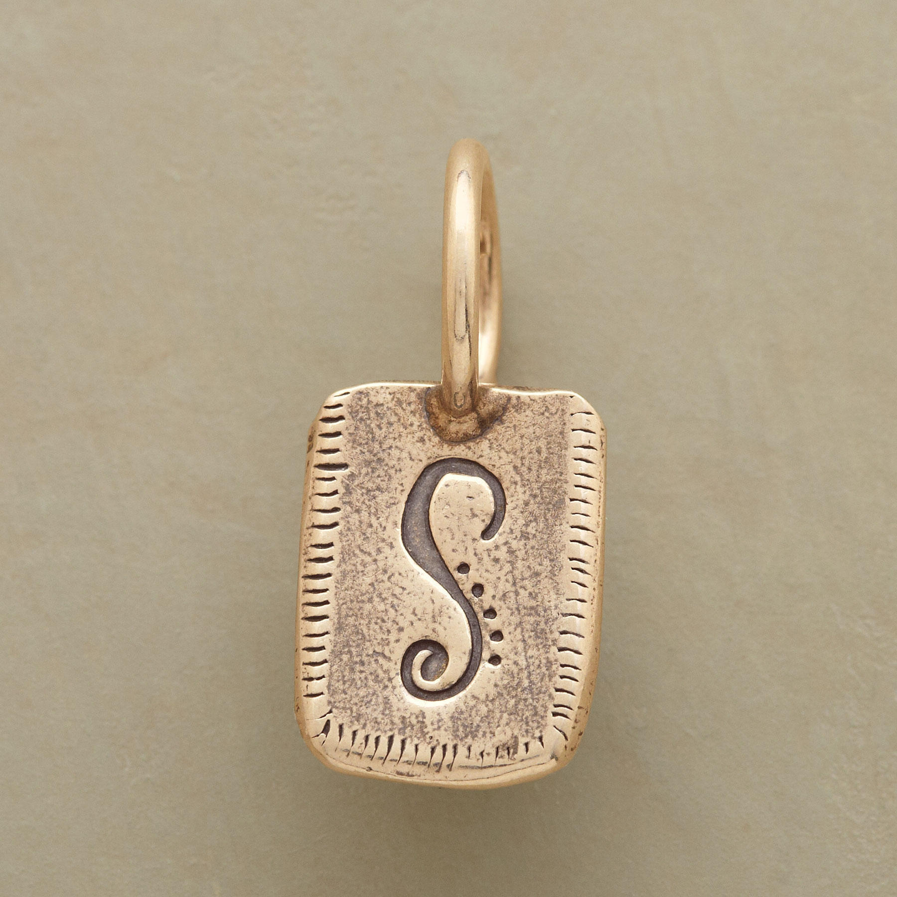Gold Personalized Initial Charm