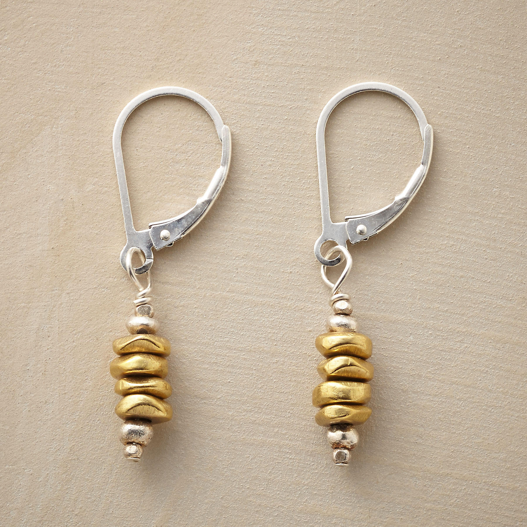 Brass Cairn Earrings