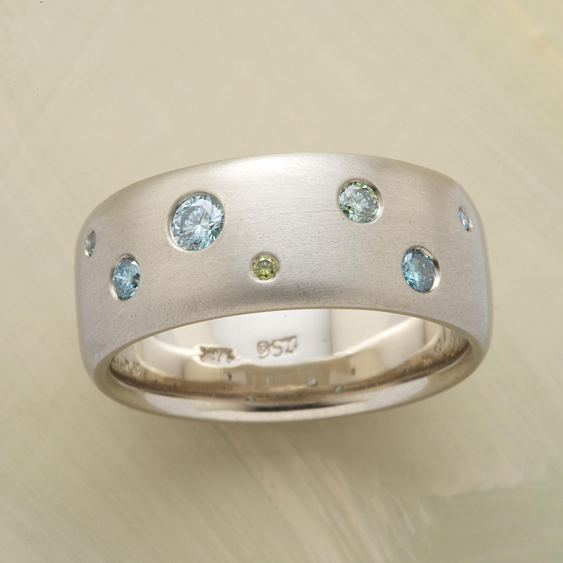 Blue Diamond Bonanza Ring