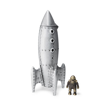 Moon Rocket Sculptural Bank