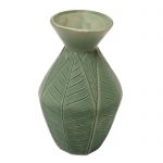 Handcrafted Ceramic Leaf Vase