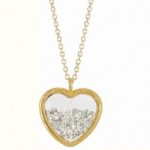 Crystal Heart Shaker Necklace
