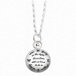 Right Direction Compass Pendant Necklace