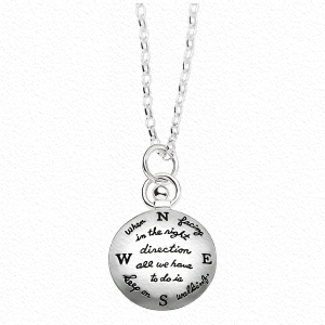 Right Direction Compass Necklace